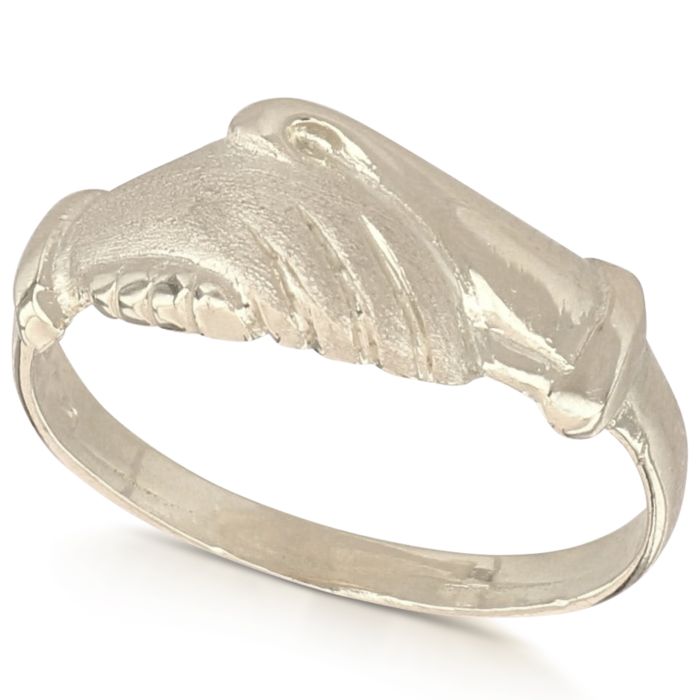 Anello Santa Rita Oro Bianco – Siciliano Gioielli