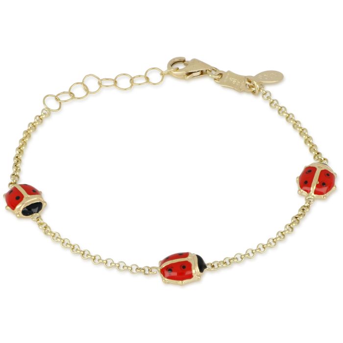 Coccinelle Yellow Gold Bracelet Siciliano Gioielli