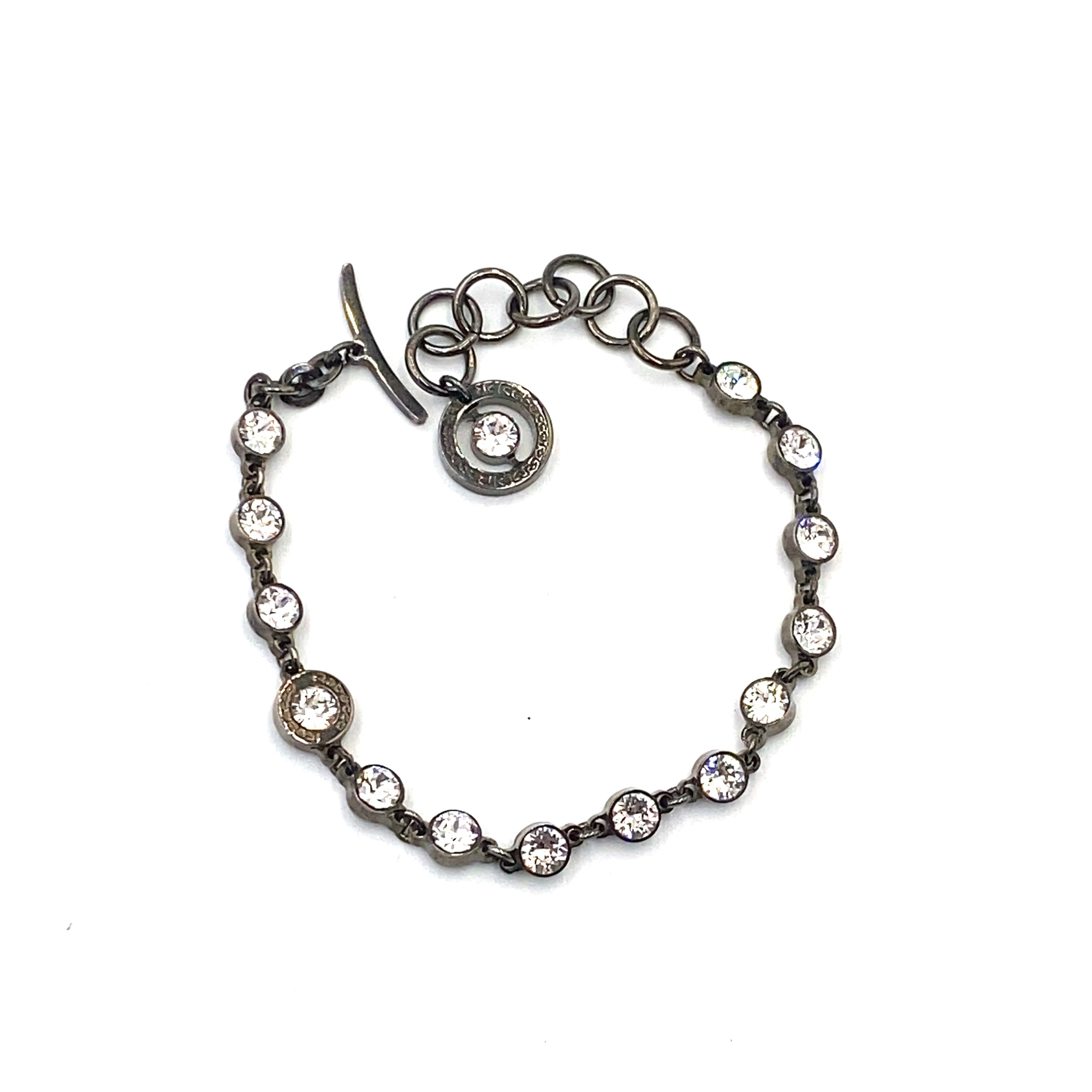 Bracciale Rebecca In Acciaio Con Perline E Iniziale – Donna, Lunghezza 20 Cm