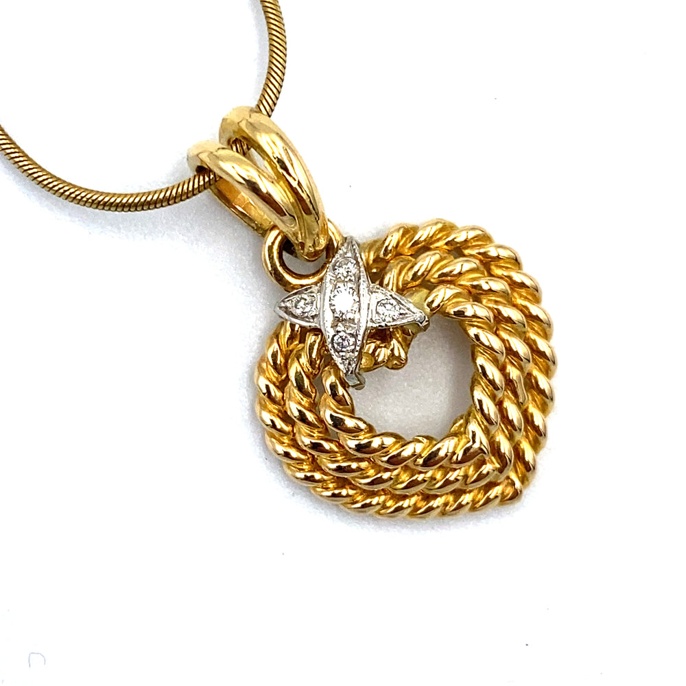 collana con pendente cuore - siciliano gioielli