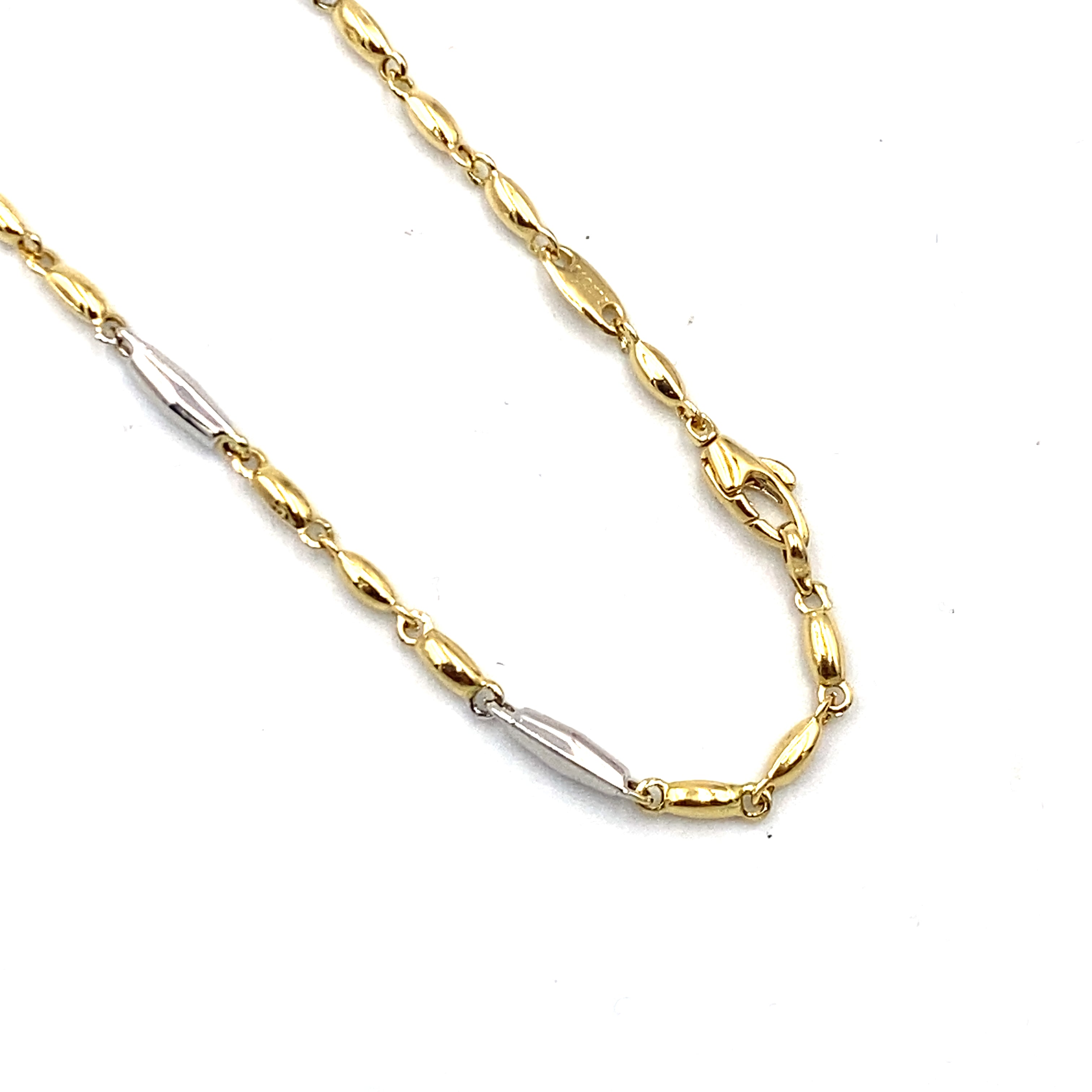 Pendente/Collana In Oro 14k Lucido Inciso Da 16 Per Bambini