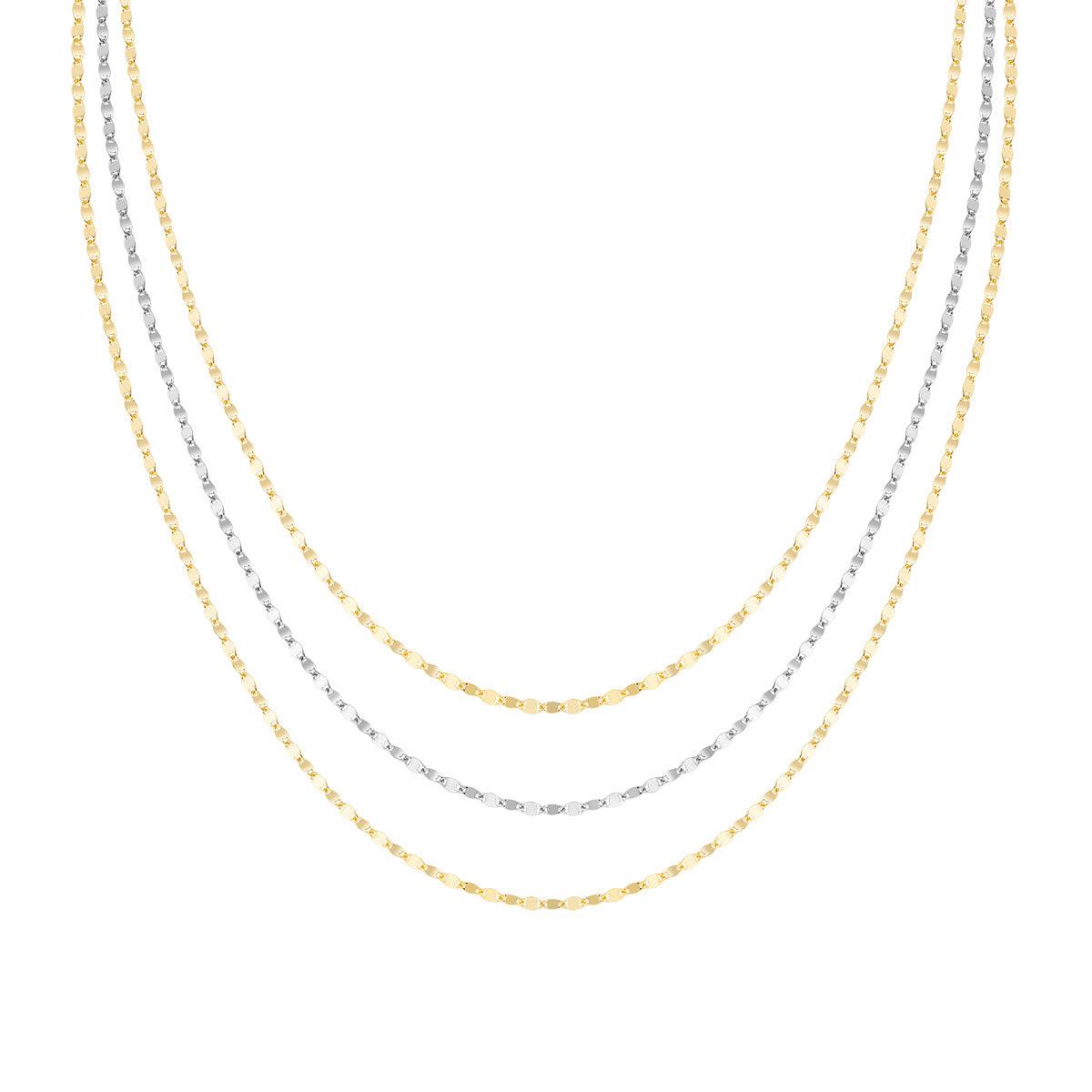 Collana Uomo Donna In Acciaio Inossidabile - Piatta Larga 4,6 Mm - Lunghezza 50-60 Cm - Gioiello Minimal Unisex