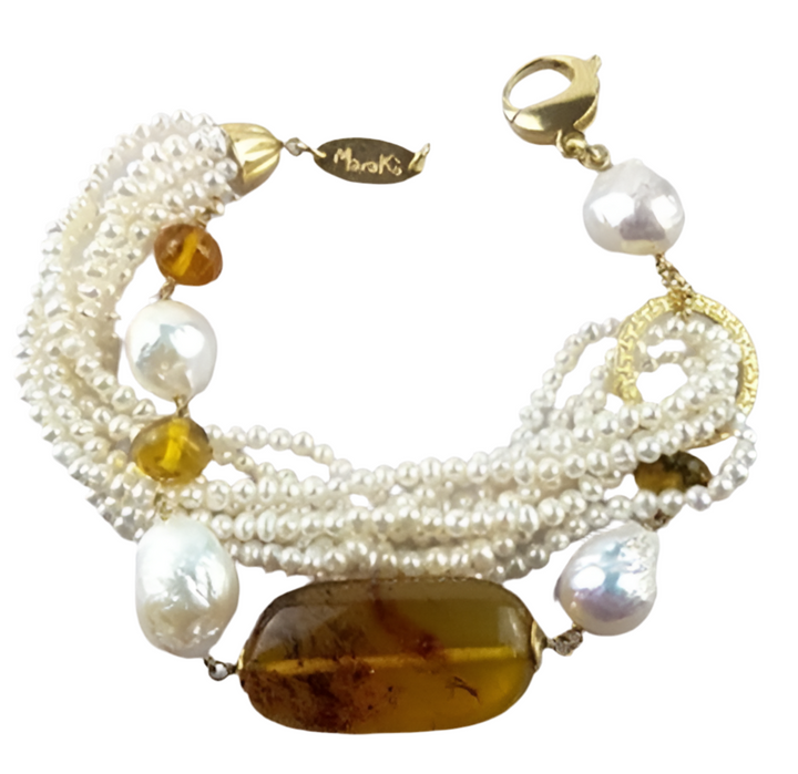 Bracciale Marakò Perle Ambra