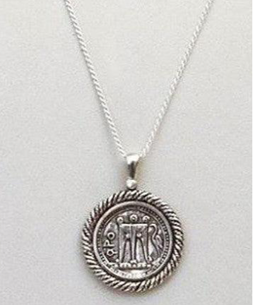 Gold Stater Coin Medal Necklace Art