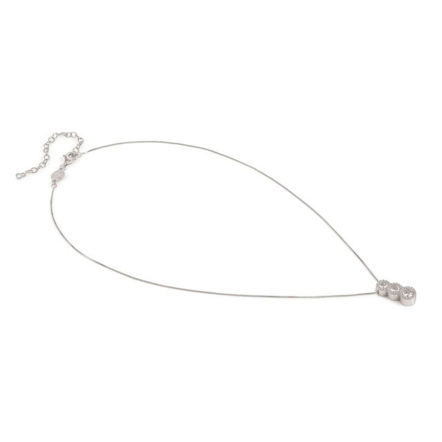 Collana Nomination Seidivina 3 Zirconi e Argento