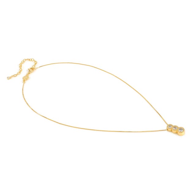Collana Nomination Seidivina 3 Zirconi e Argento