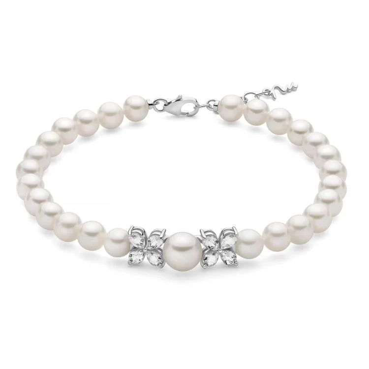 Miluna Bracciale in Argento e Perle
