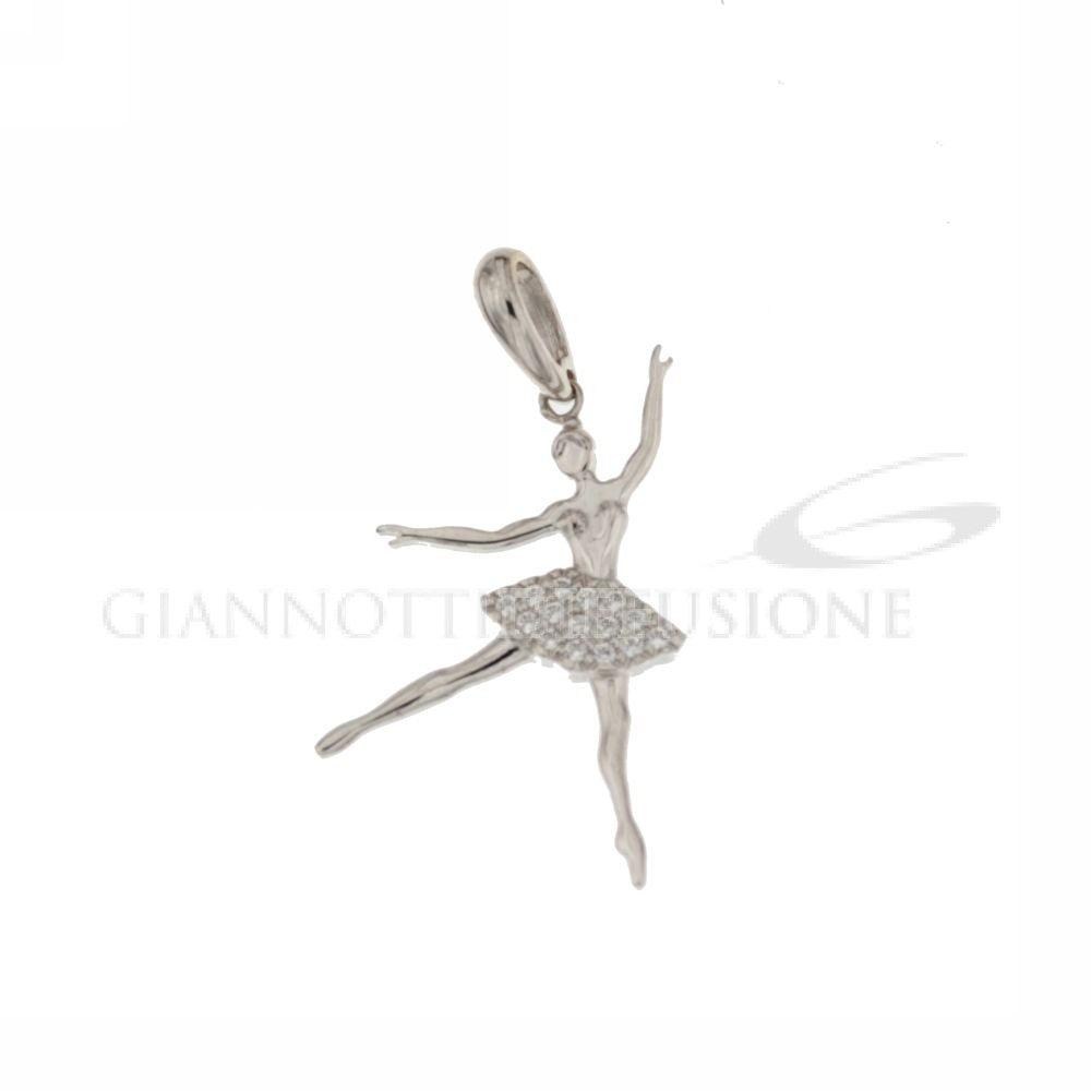 White Gold Ballerina Pendant