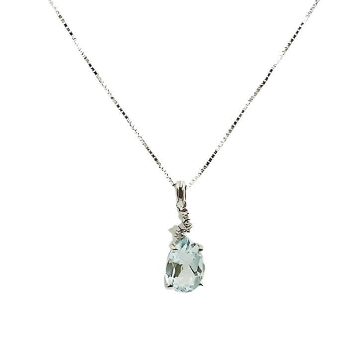 Miluna Aquamarine necklace