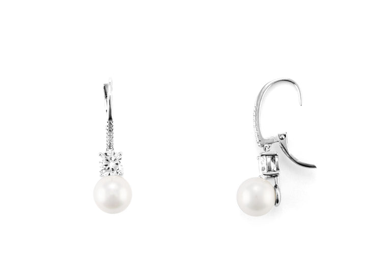 4US Cesare Paciotti Pearl Earrings