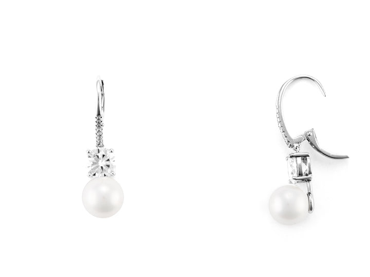 4US Cesare Paciotti Pearl Earrings