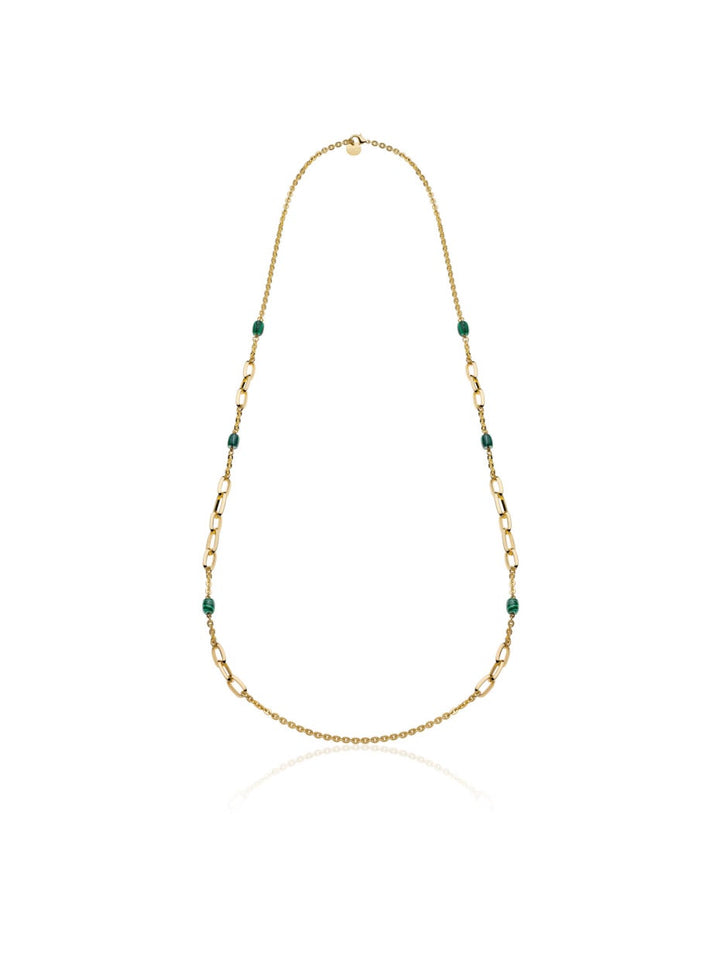 Collana Unoaerre Lunga con Malachite