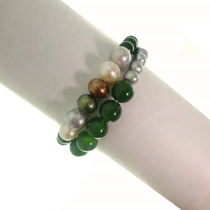 Rajola Link Green Jade Bracelet