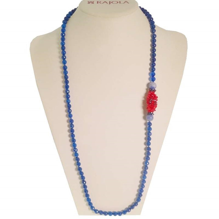 Rajola Hula Blue Agate Necklace