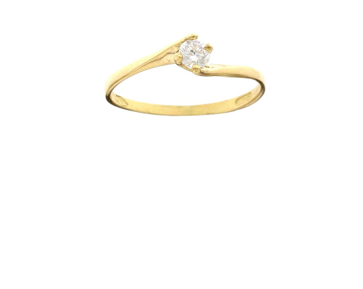 Solitaire Ring with Zircon