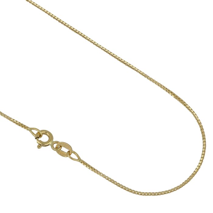Collana Maglia Veneziana Incisa  50 cm Oro Giallo 0,05 mm