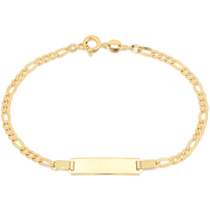 Bracciale Uomo Targha  Oro Giallo