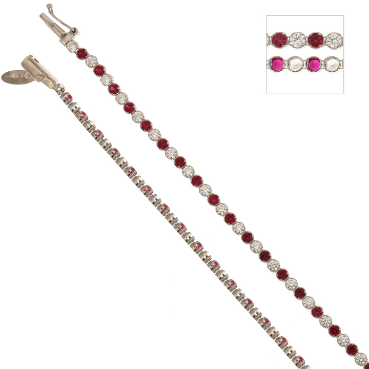 White Gold Zirconia Tennis Bracelet