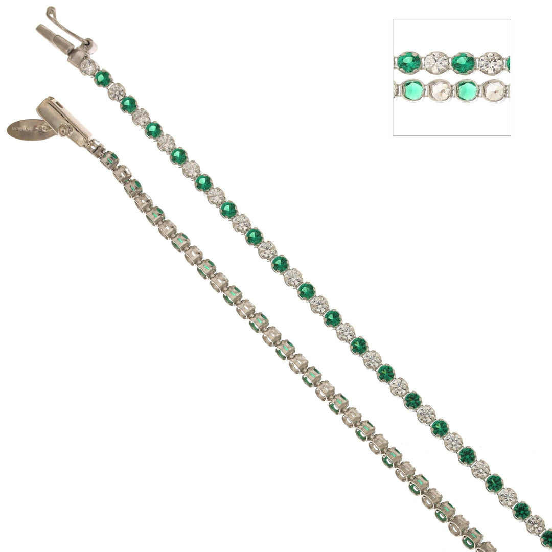White Gold Zirconia Tennis Bracelet