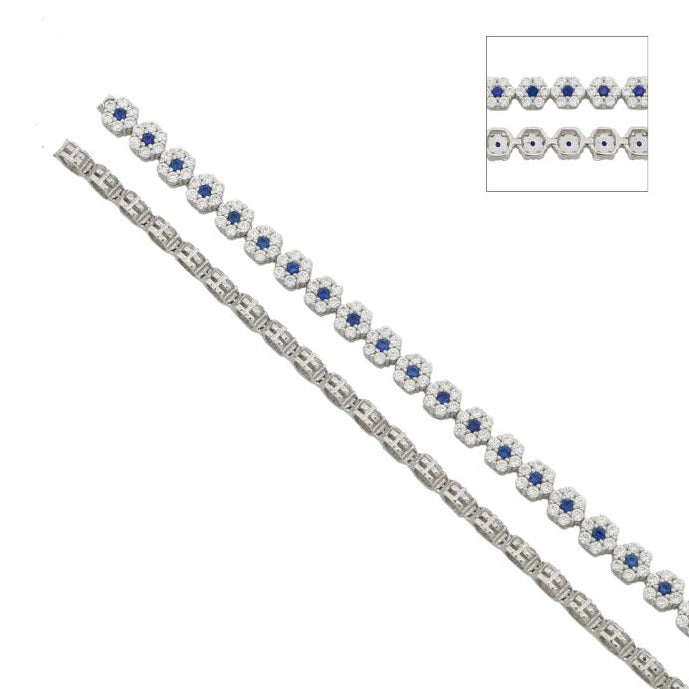 White Gold Zirconia Tennis Bracelet