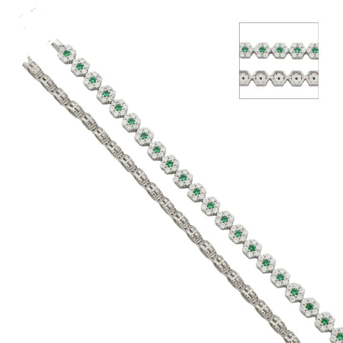 White Gold Zirconia Tennis Bracelet