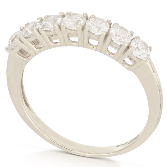 Anello Veretta Oro Bianco