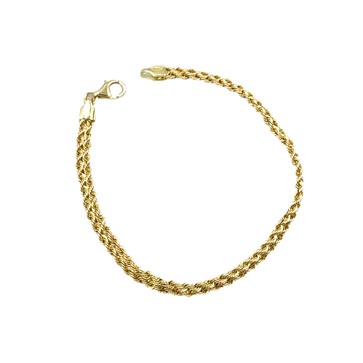 Bracciale Doppia Fune Oro Giallo