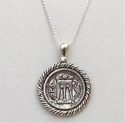 Gold Stater Coin Medal Necklace Art