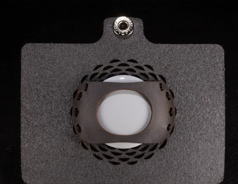 Portafoglio I-CLIP Original Silver per Apple AirTag Nero