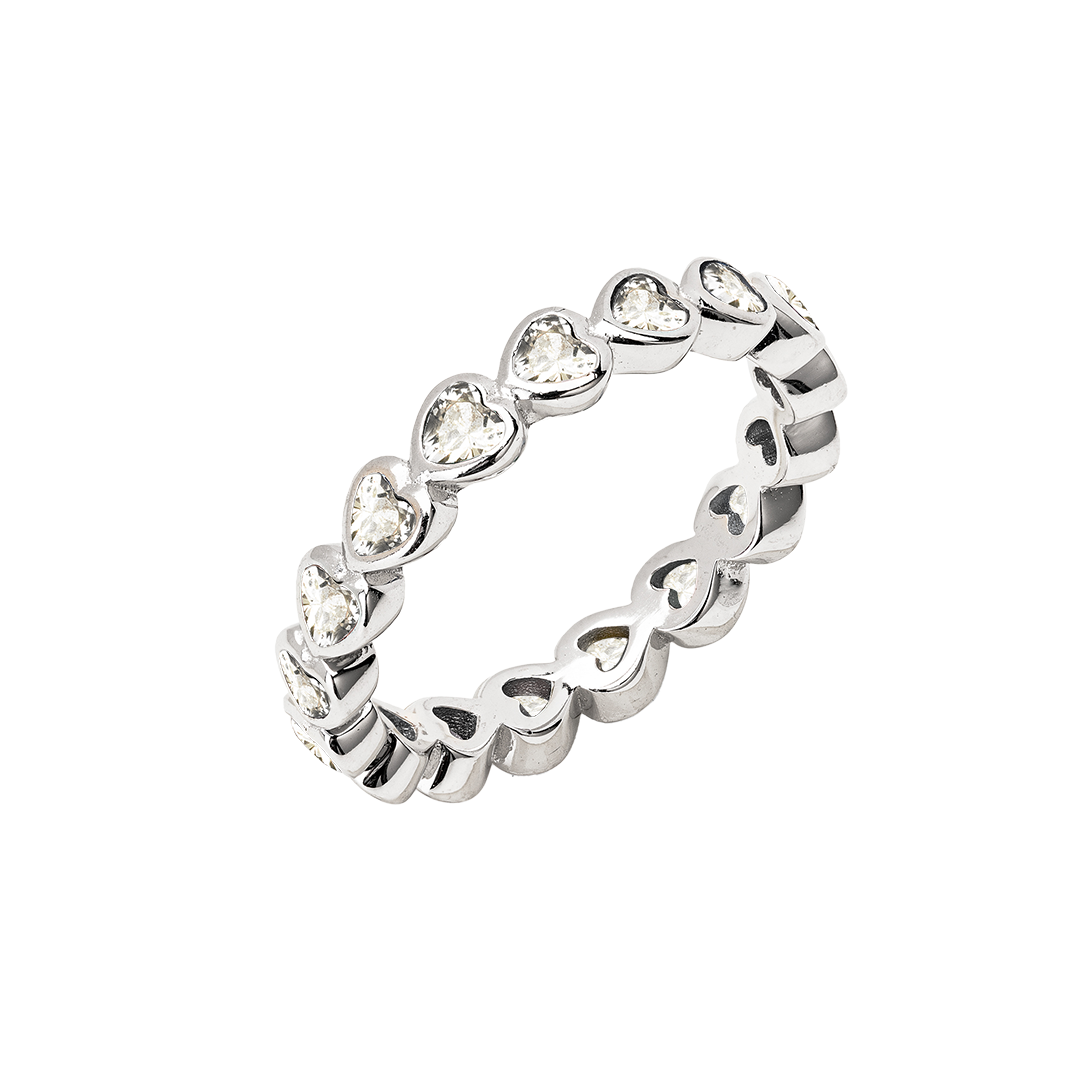 Anello Girodito White Zirconi  Anellissimi