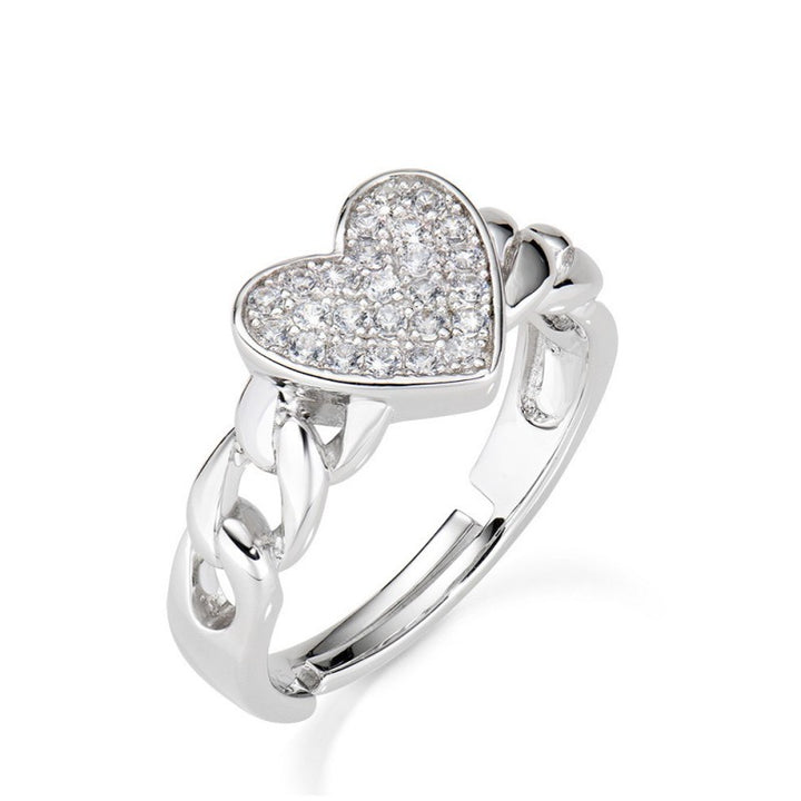 Anello Amen Cuore Zirconato