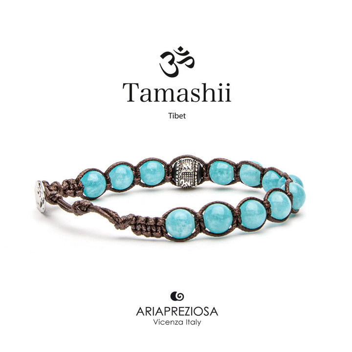 Bracciale Tamashii Ruota della Preghiera Giada Verde Acqua