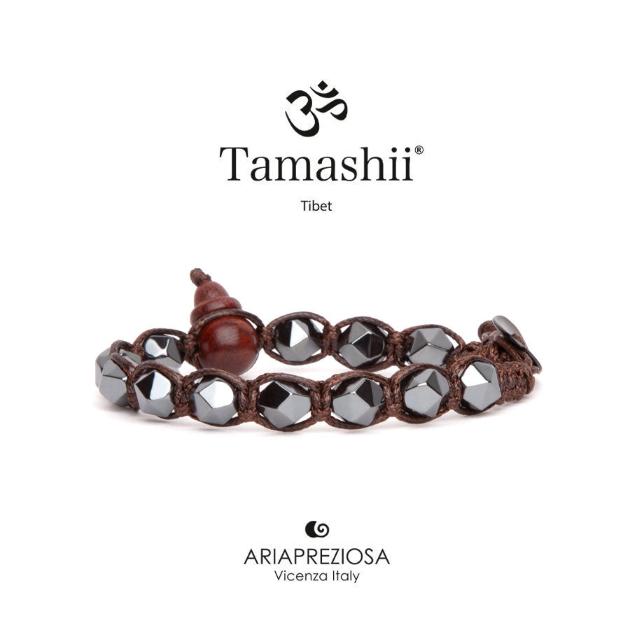 Bracciale Tamashii Diamantato Ematite
