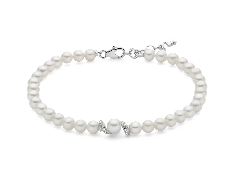 Miluna Bracciale in Argento e Perle