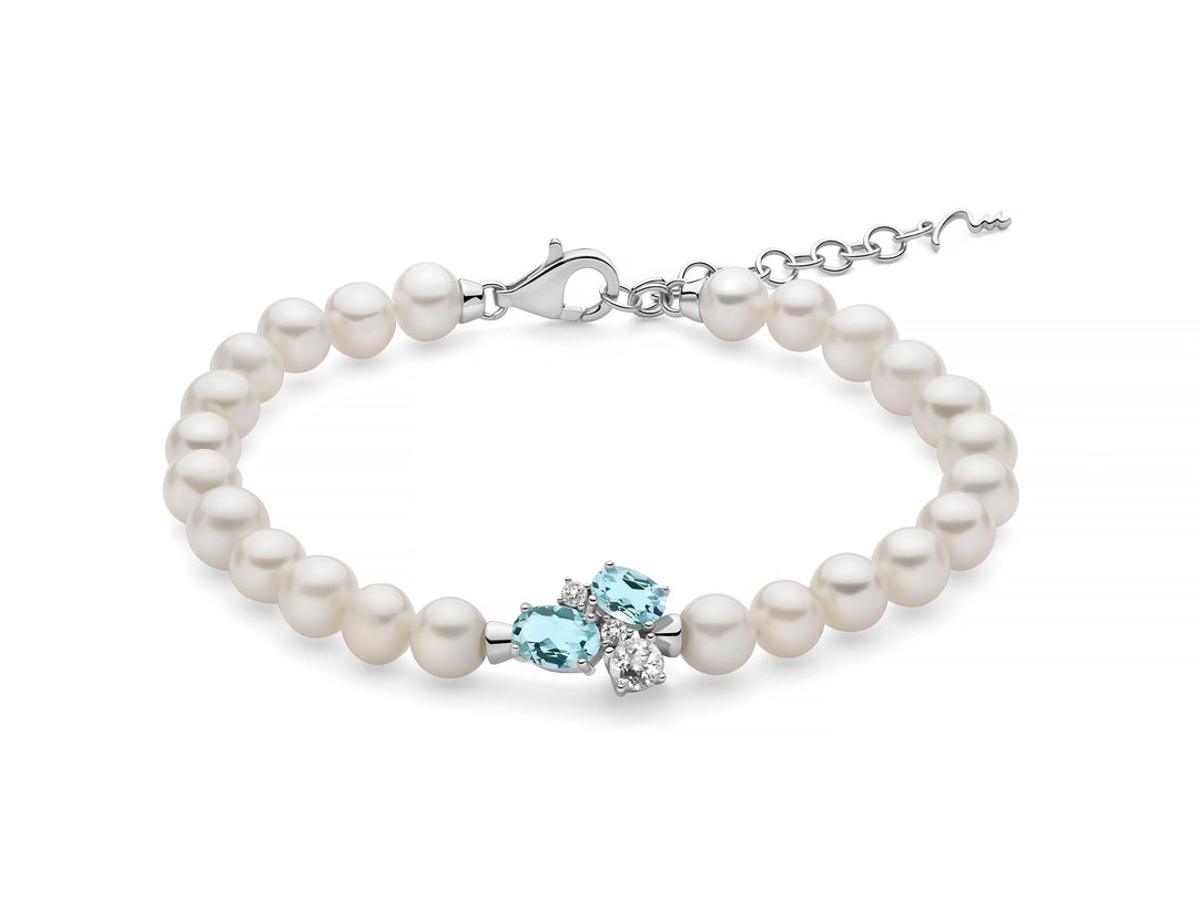 Miluna Bracciale in Argento e Perle