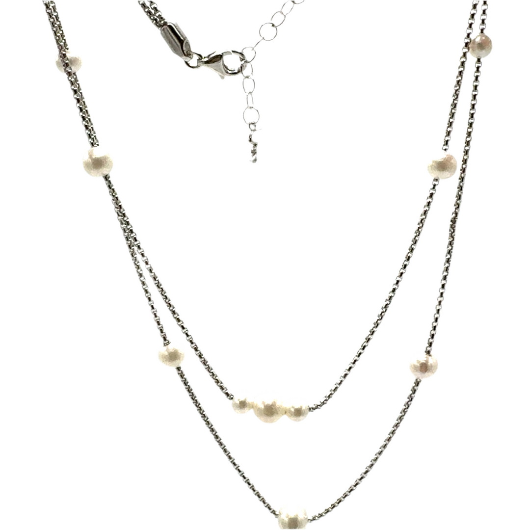 Collana Miluna Perle Argento PCL6630