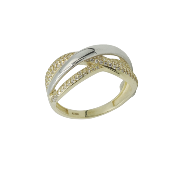 anello in oro con zirconi siciliano gioielli 