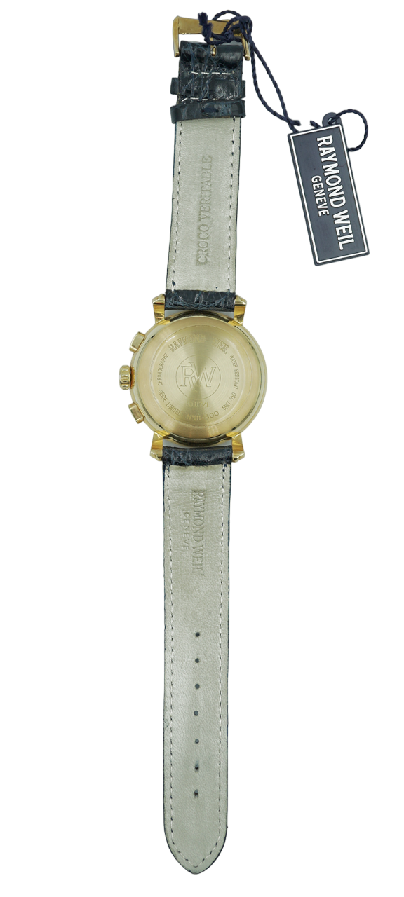 orologio da uomo raymond weil serie limitata  in oro giallo - siciliano gioielli 