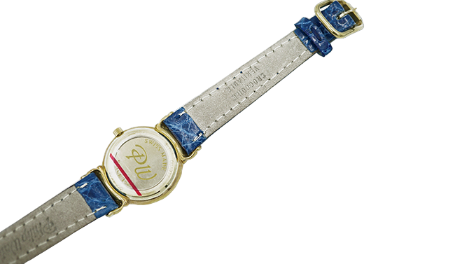 orologio da donna in oro giallo philip watch con cinturino in coccodrillo - sicilòiano gioielli 