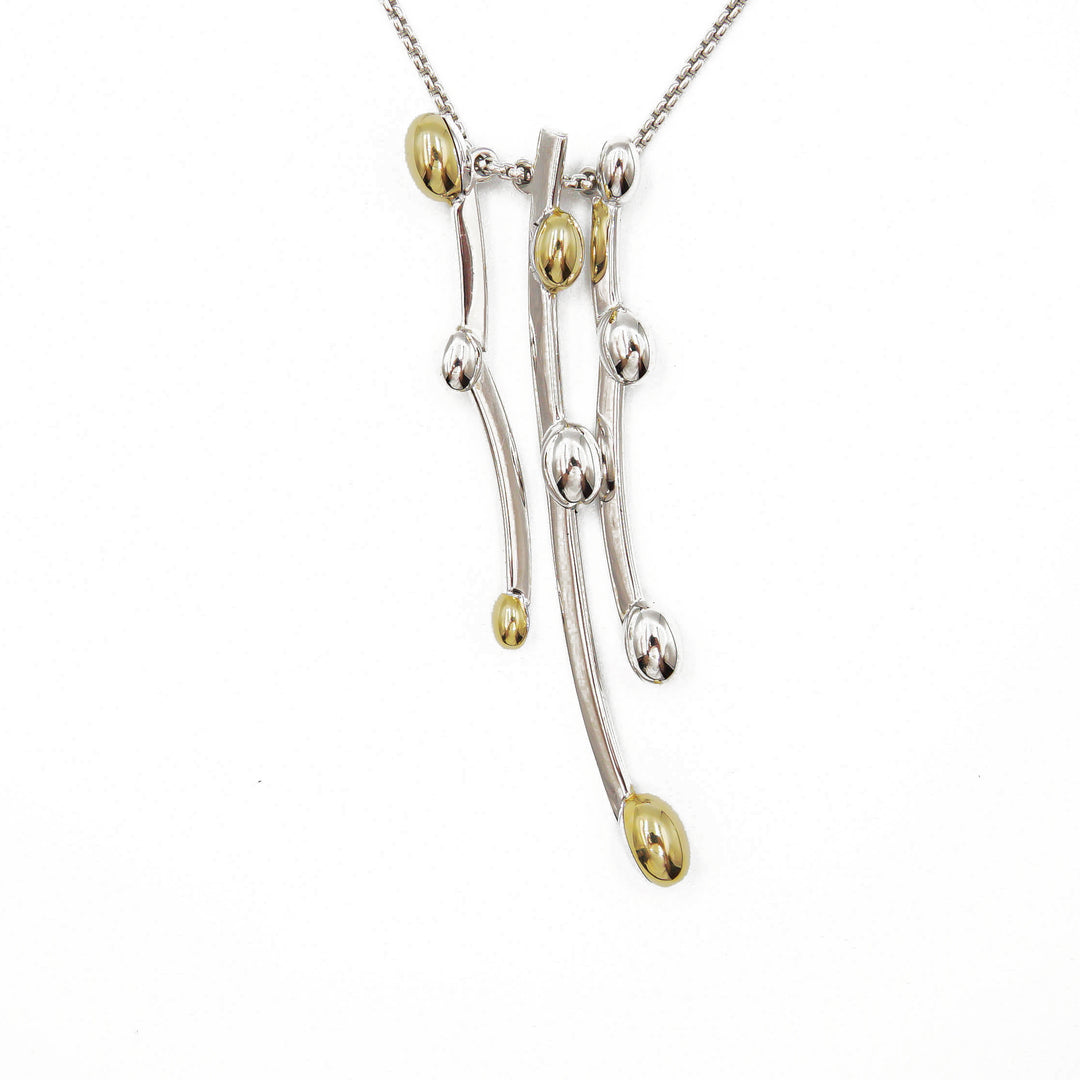Fope Two-Tone Gold Pendant Necklace