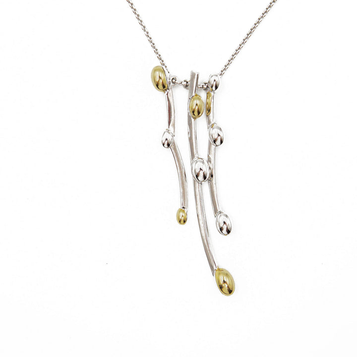 collana fope con pendente in oro bicolore i - siciliano gioielli 