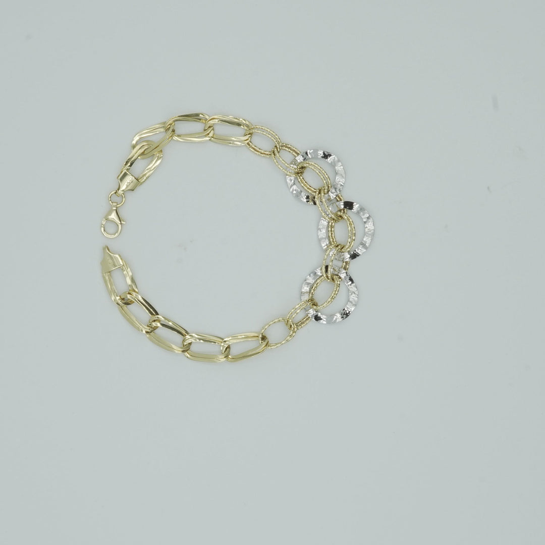 Bracciale in Oro Bicolore siciliano gioielli 