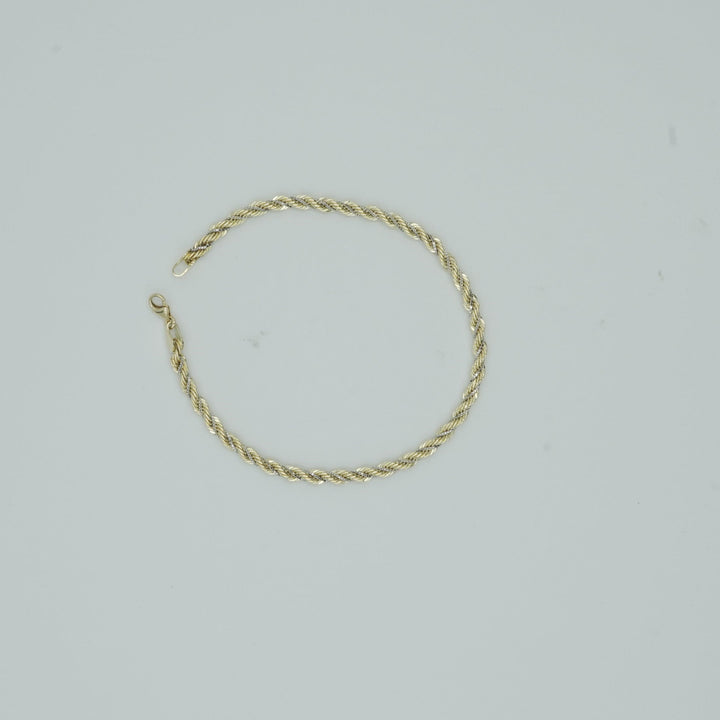 Bracciale Fune Oro Bicolore