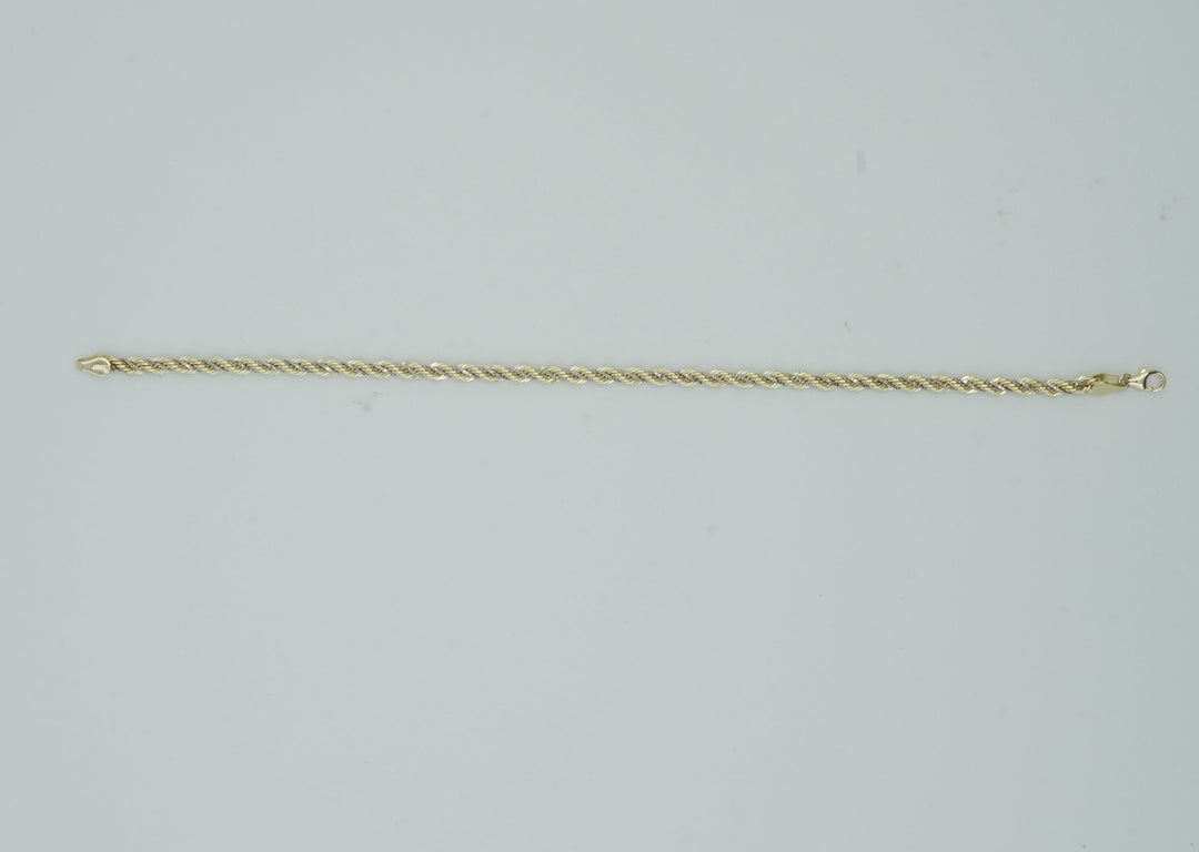 Bracciale Fune Oro Bicolore