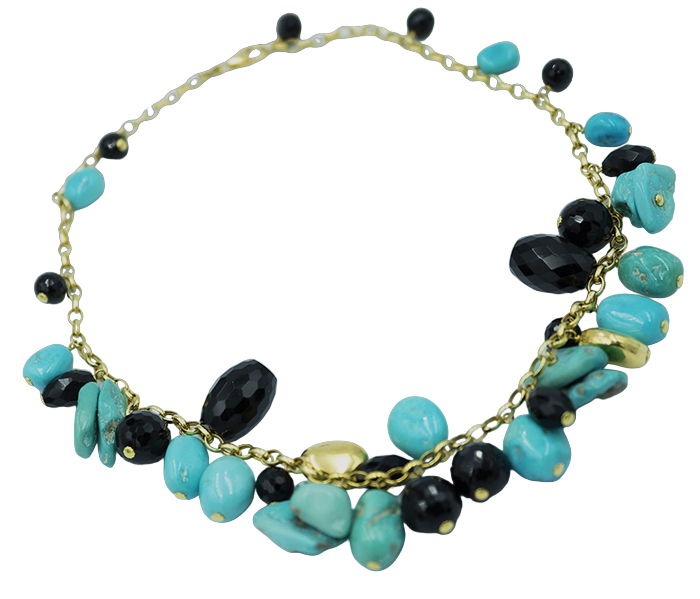 Rajola Sassi Turquoise Necklace