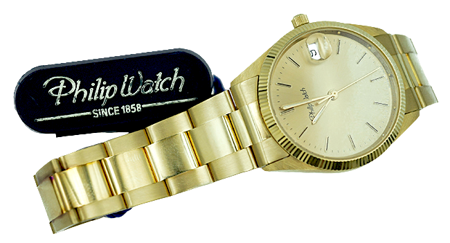philip watch orologio in oro unisex - siciliano gioielli 