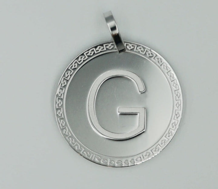 lettera g in argento rebecca - siciliano gioielli 