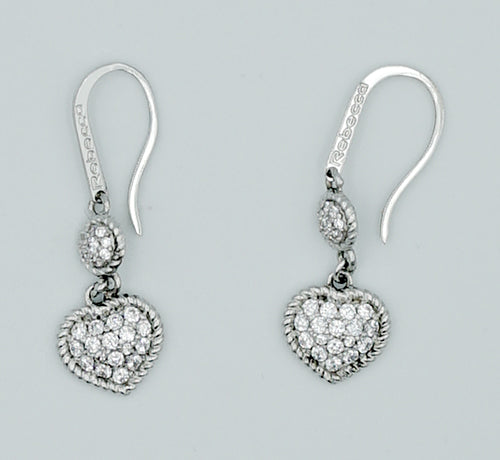 rebecca orecchini da donna in argento con cristalli swarovski - siciliano gioielli
