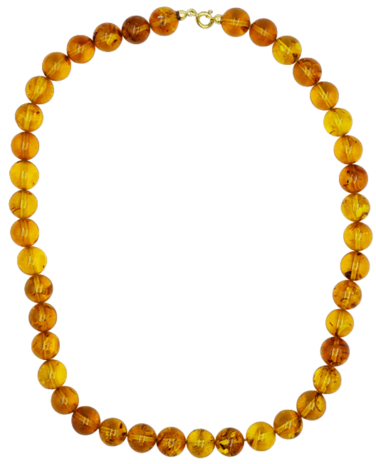 collana ambra con chiusura in oro giallo - siciliano gioielli 