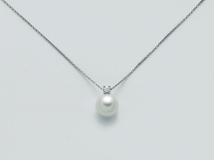 White Gold Necklace with Miluna Pearl